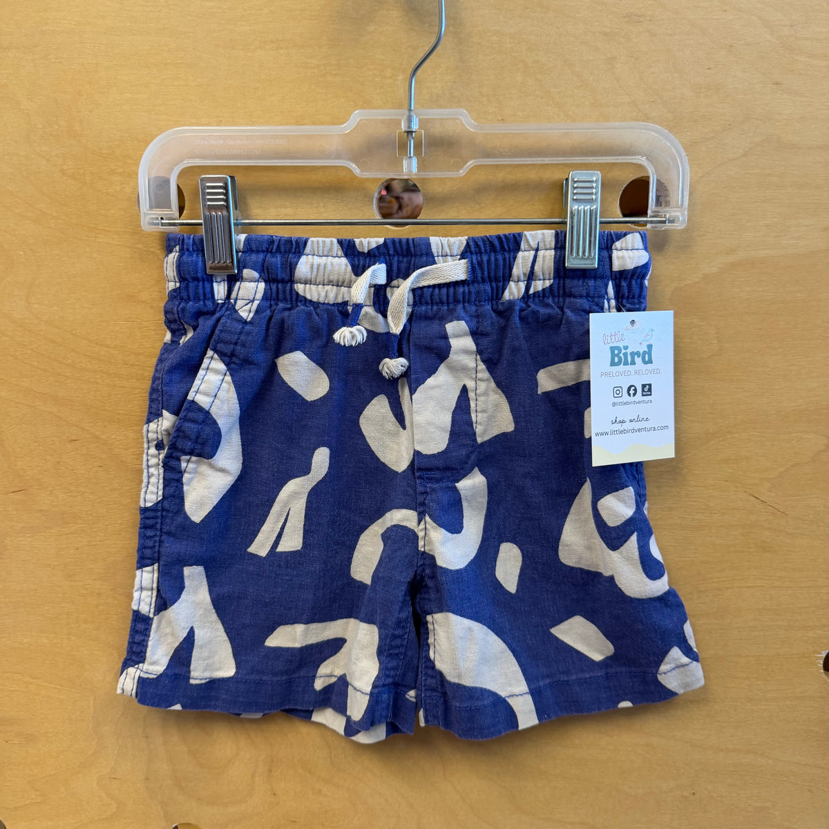 Blue/White Shapes Shorts