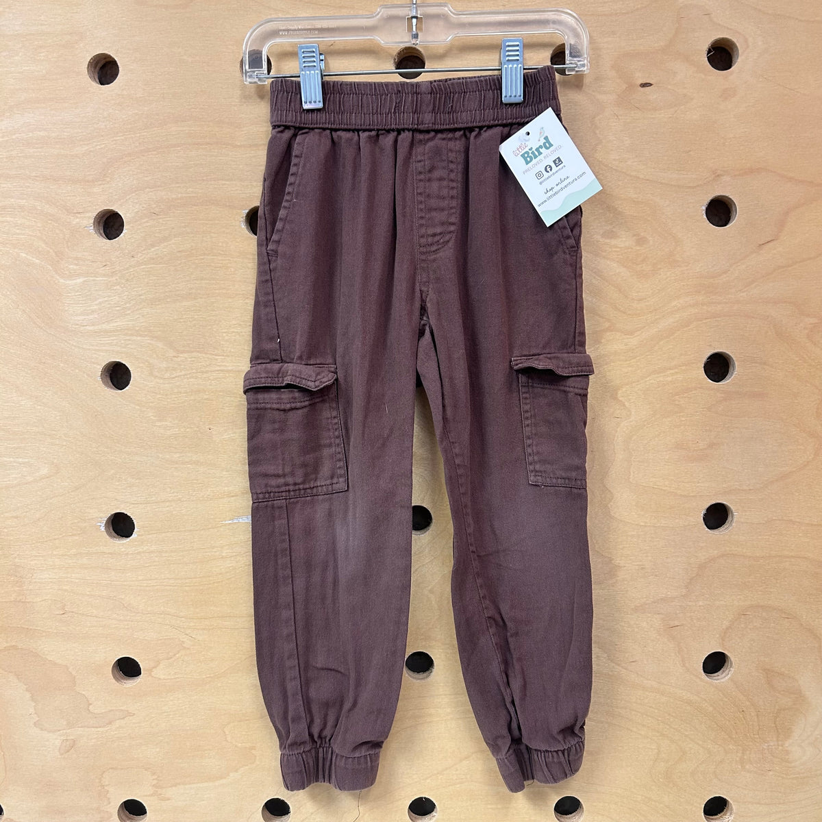 Brown Cargo Joggers