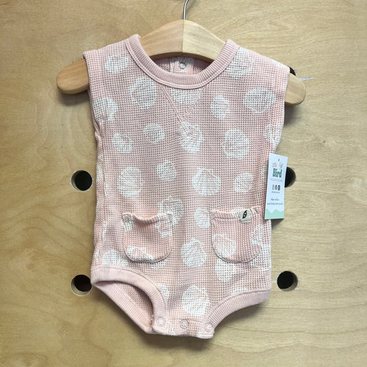 Organic Pink/White Seasshells Romper