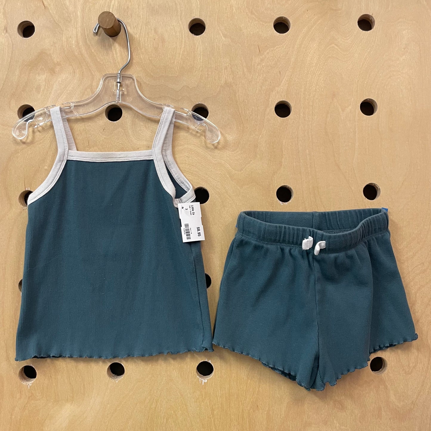 Teal + Cream