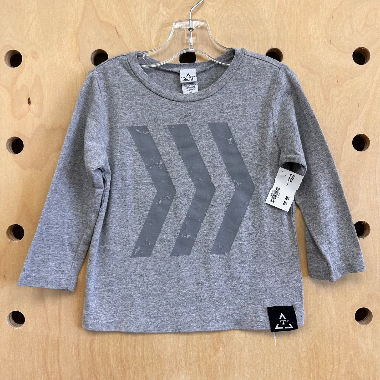 Grey Arrows LS Tee