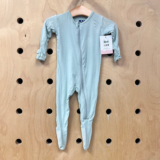 Pastel Green Bamboo Footies