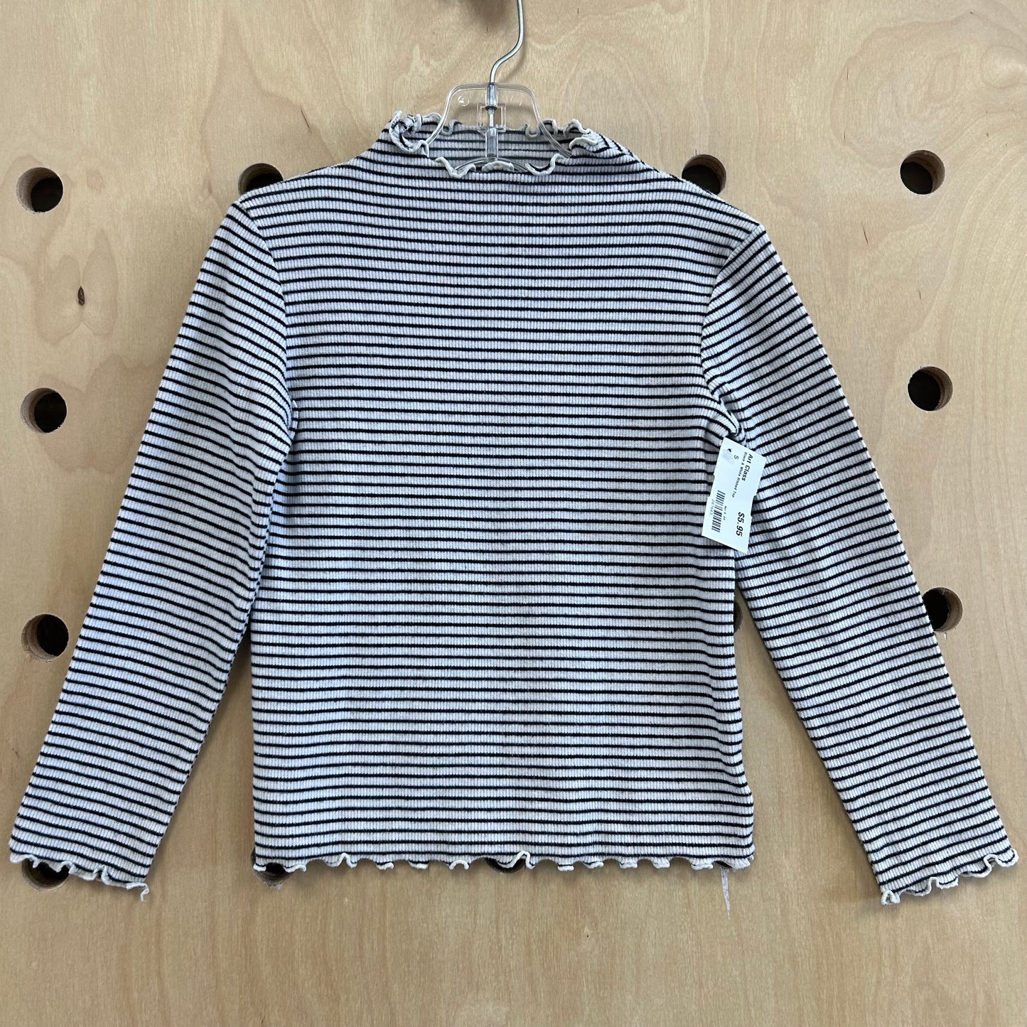 Black & White Ribbed Top