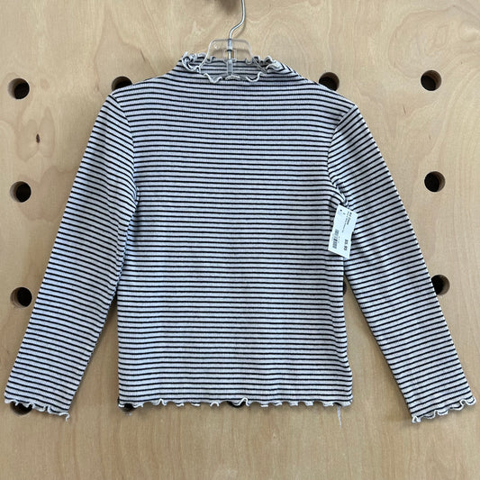 Black & White Ribbed Top
