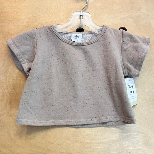 Beige Speckle French Terry Top