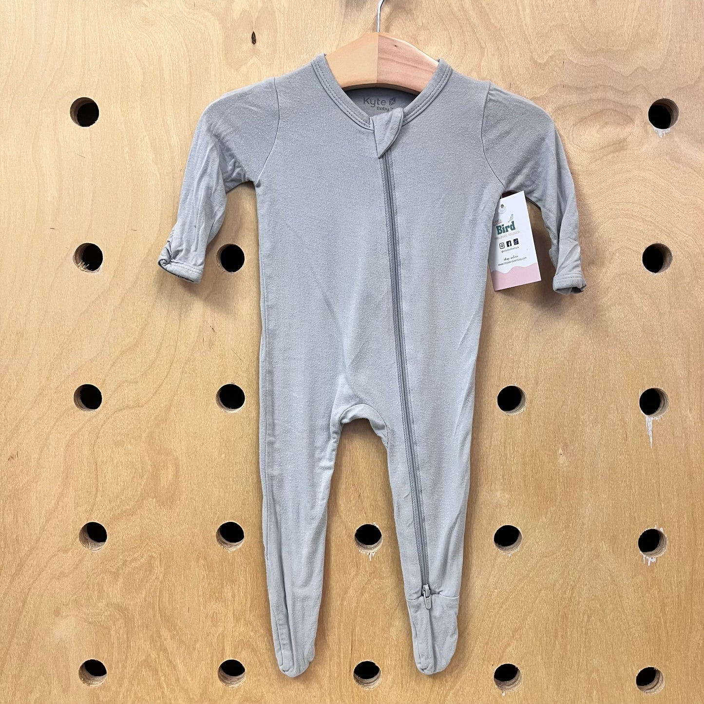 Grey Bamboo Footies