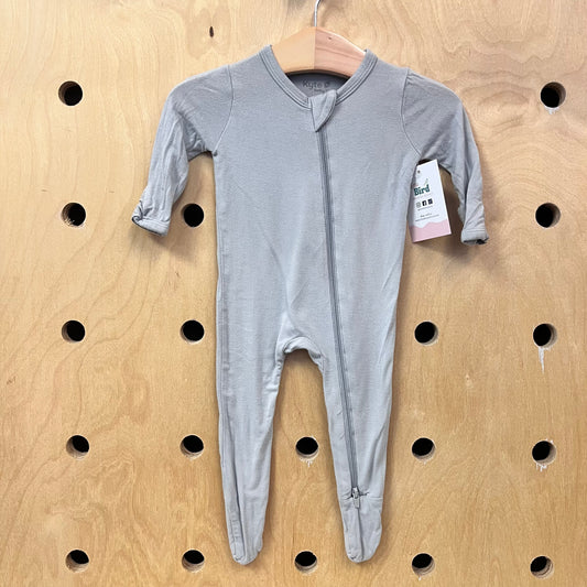 Grey Bamboo Footies