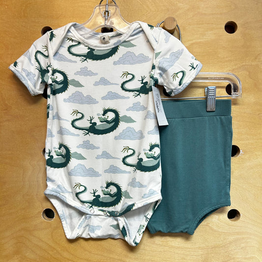 Green Dragons Bamboo Outfit