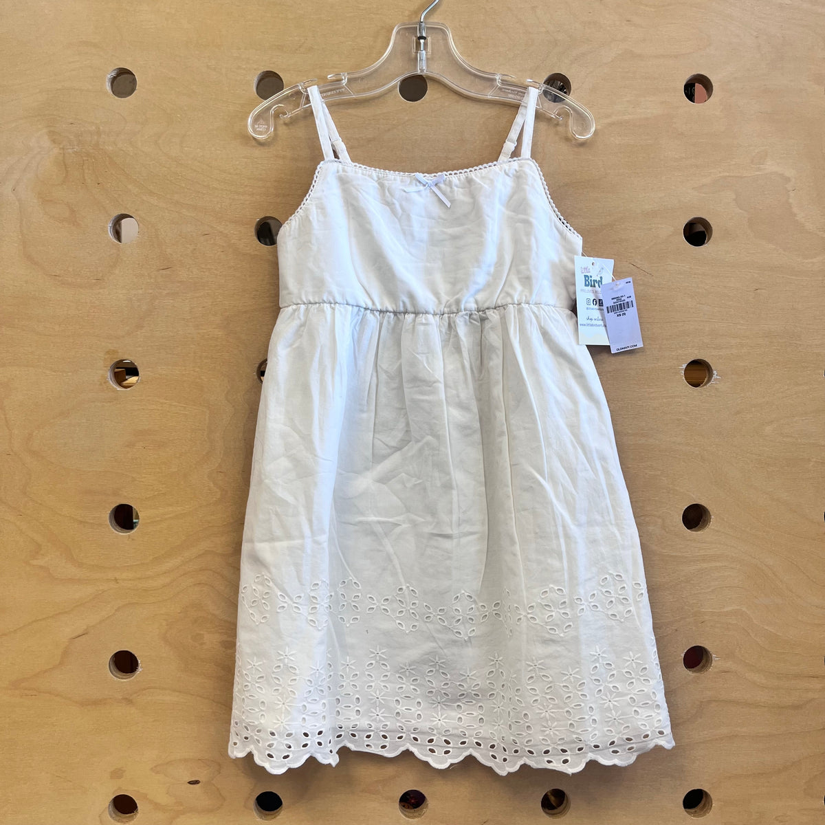 White Eyelett Tank Dress NEW!