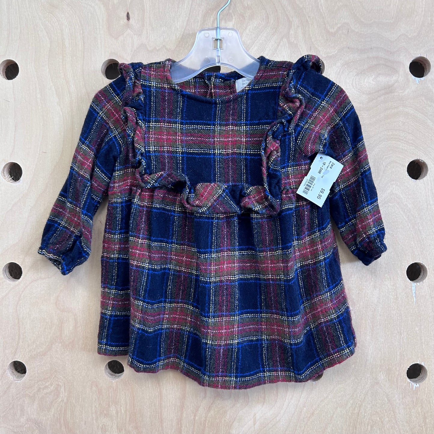 Blue Plaid Flannel Top