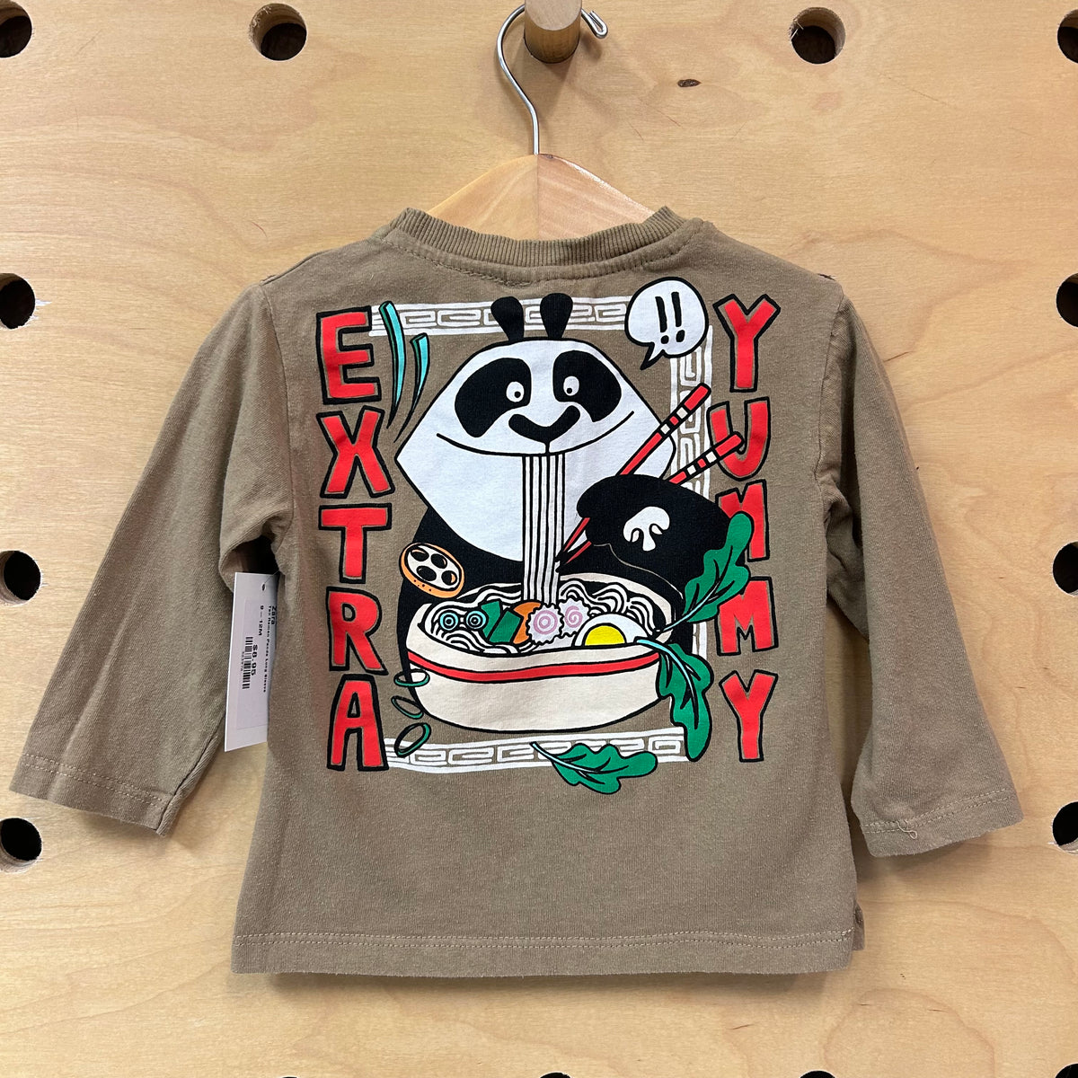 Tan Ramen Panda Long Sleeve