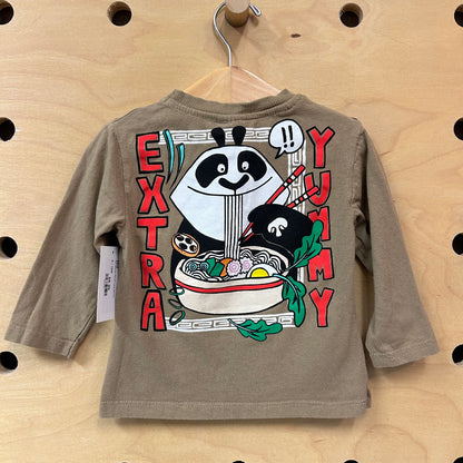 Tan Ramen Panda Long Sleeve