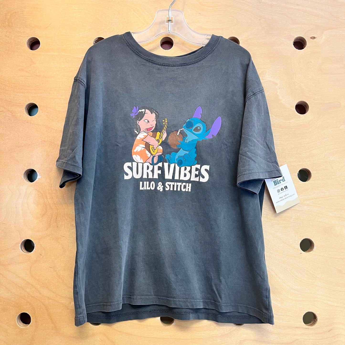 Grey Surf Vibes Lilo & Stitch Tee