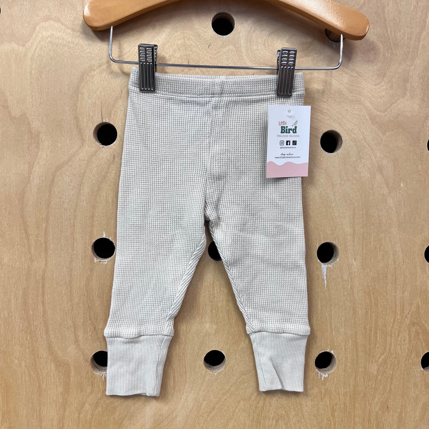 Beige Waffle Pants