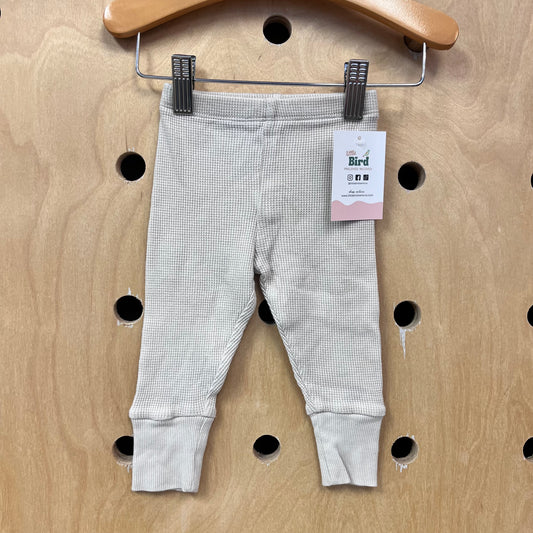 Beige Waffle Pants