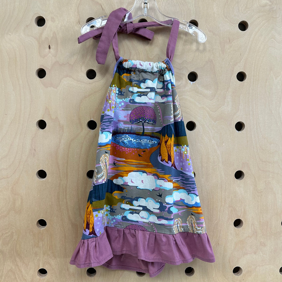 Purple Scenic Pillow Top Dress