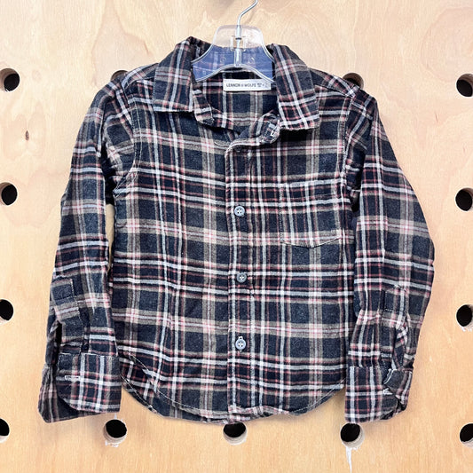 Brown & Grey Plaid Flannel