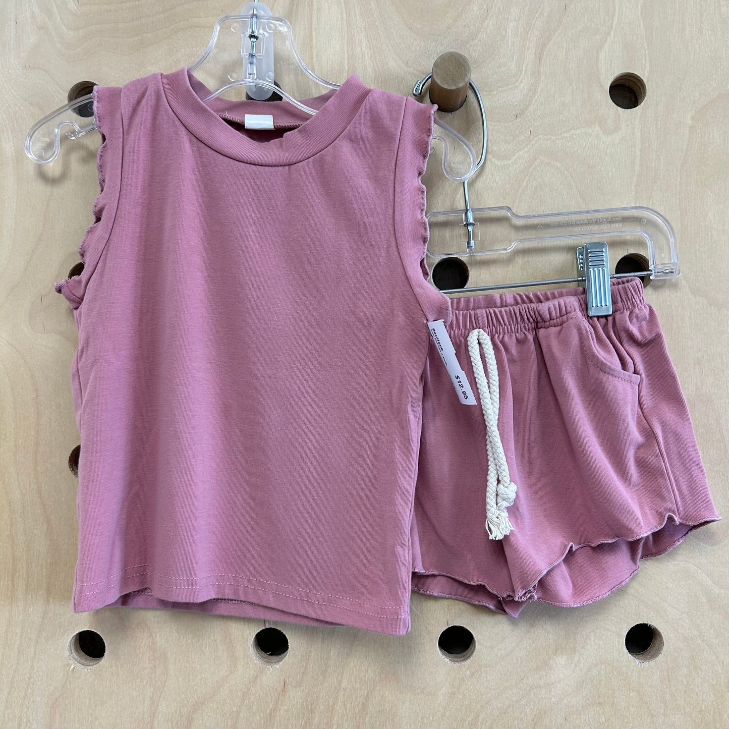 Dusty Pink Tank & Shorts