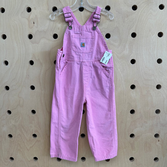 Pink Denim Overalls