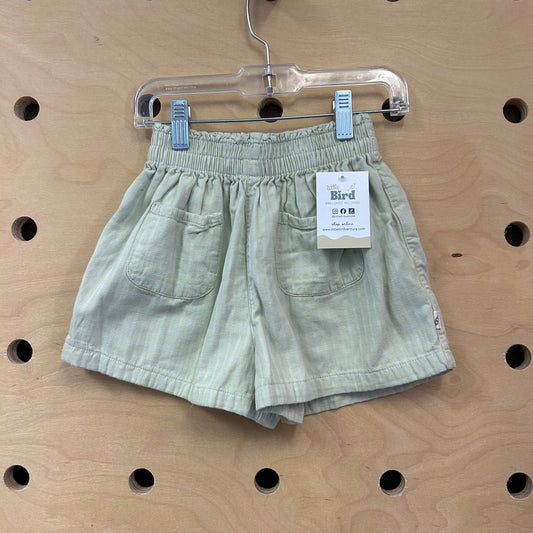 Green Striped Shorts