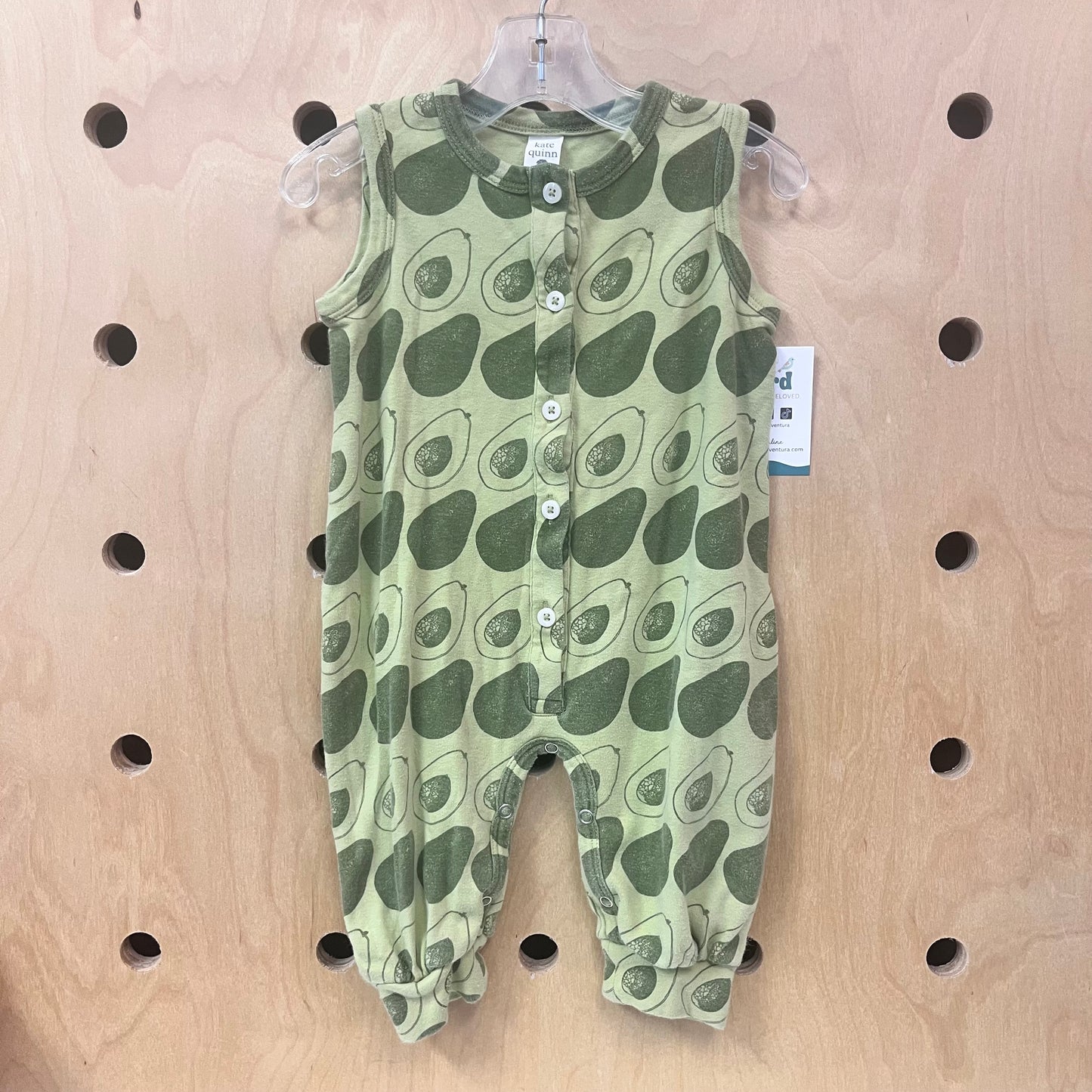 Organic Green Avocados Romper