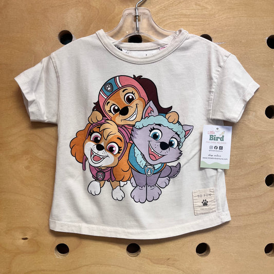 Cream Paw Patrol Boxy Tee