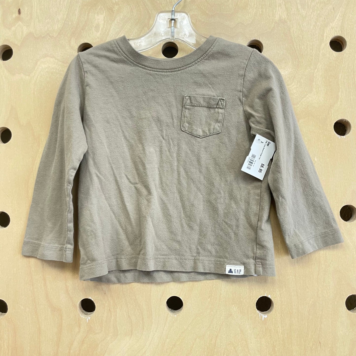 Clay Long Sleeve Pocket Tee