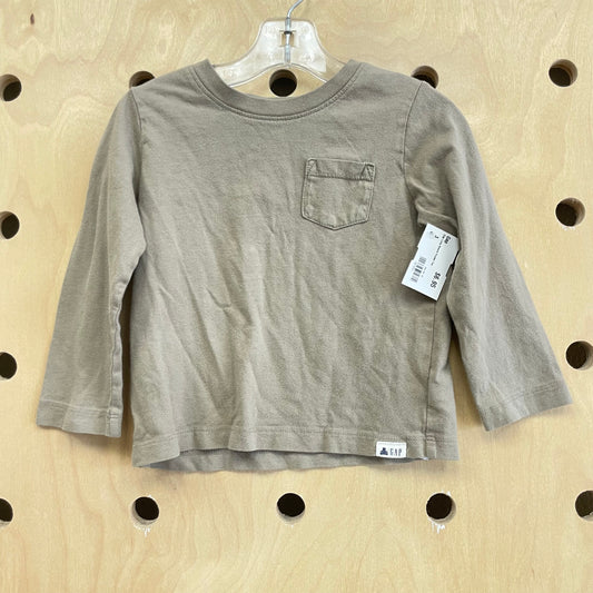 Clay Long Sleeve Pocket Tee