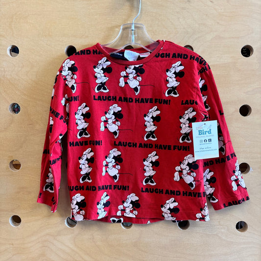 Red 'Laugh And Have Fun' Minnie LS
