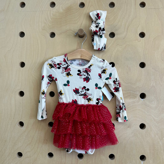 Minnie Holiday Tulle Romper