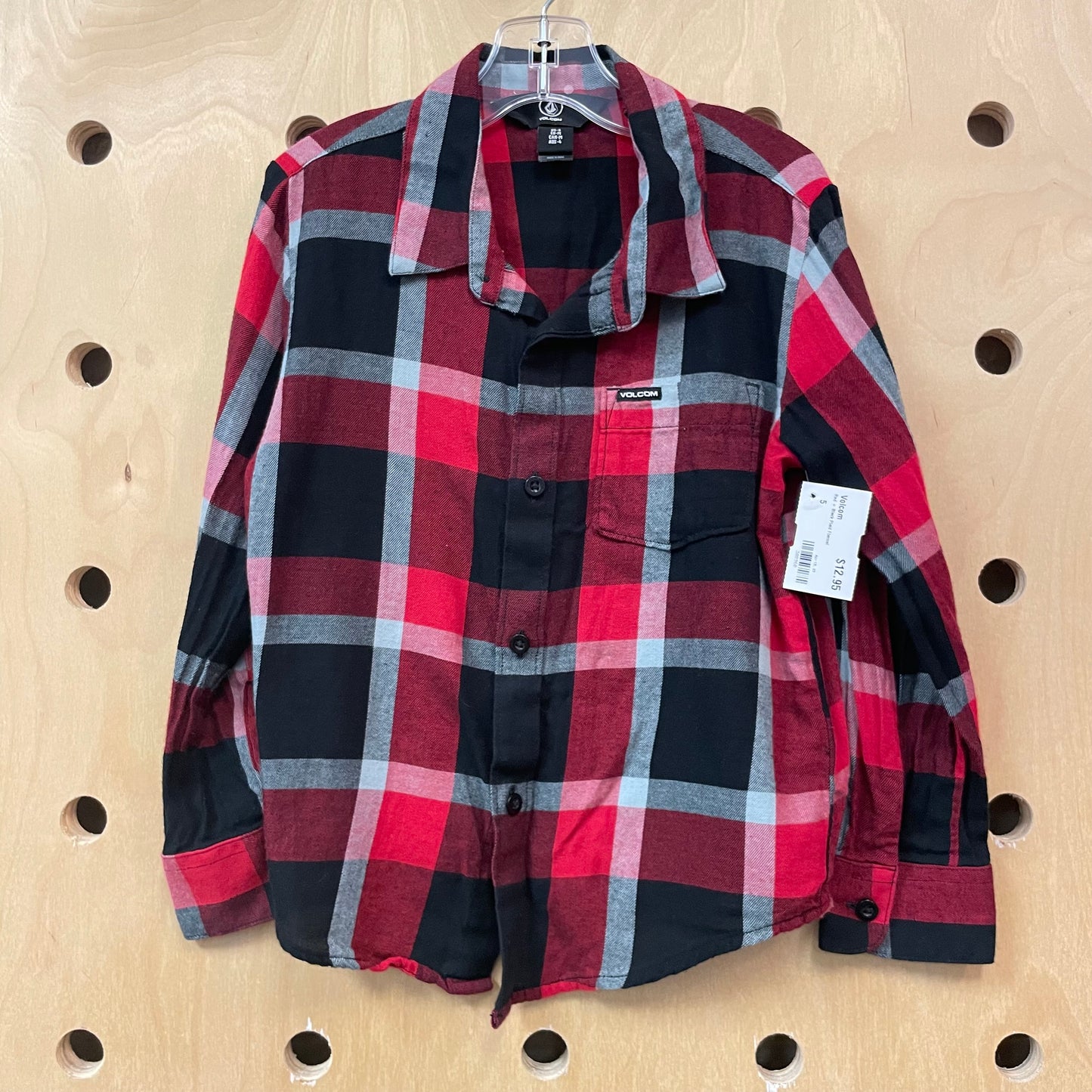 Red + Grey Plaid Flannel