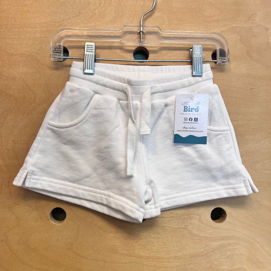 White Drawstring Shorts