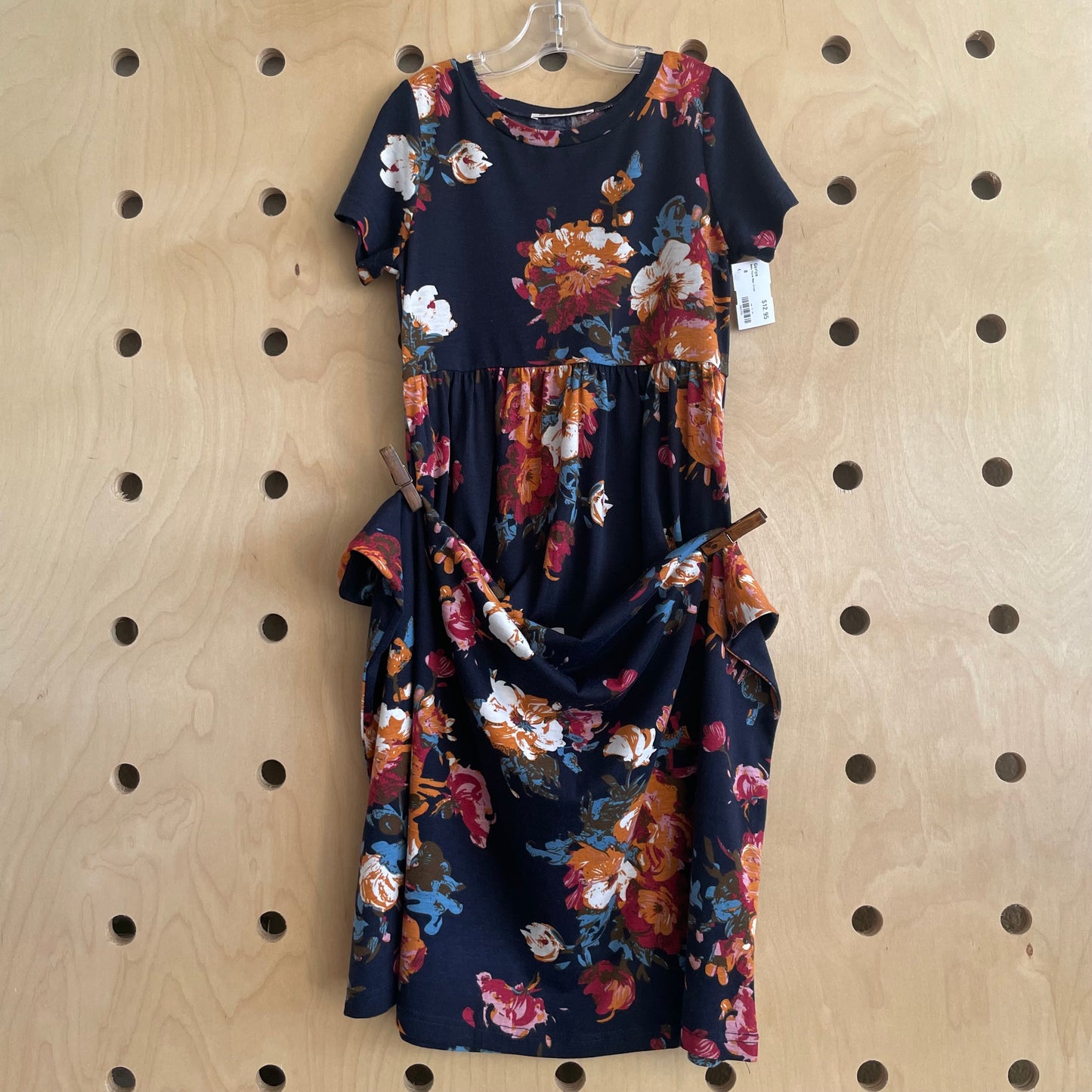 Navy Floral Maxi Dress