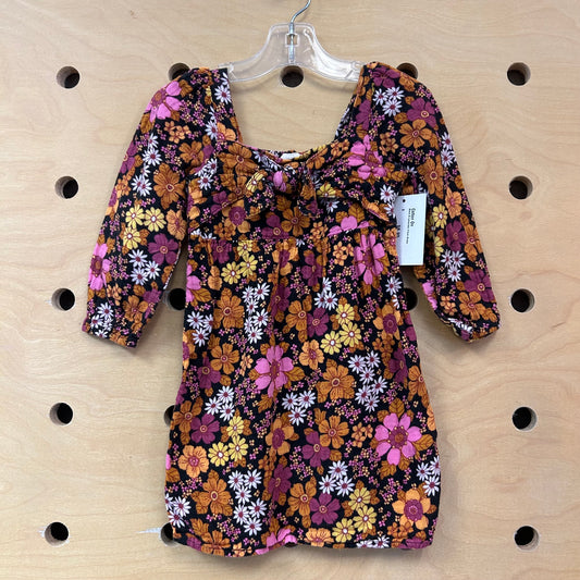 Black & Lavender Floral Dress