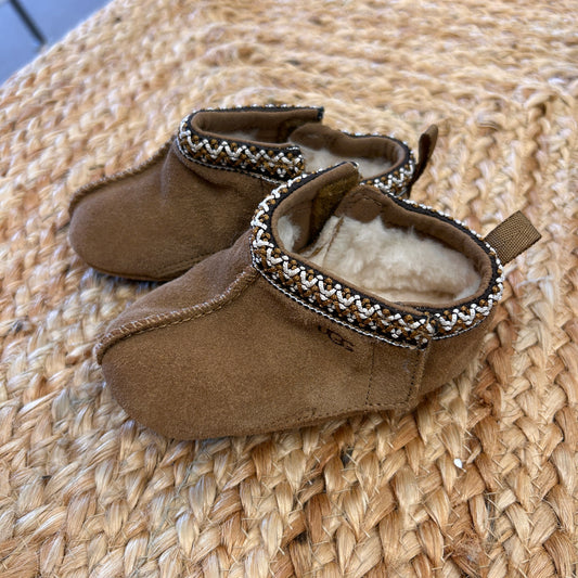 Brown Braided Tasman Slippers