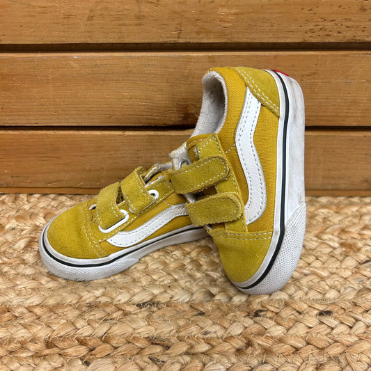Mustard Yellow Velcro Sneakers