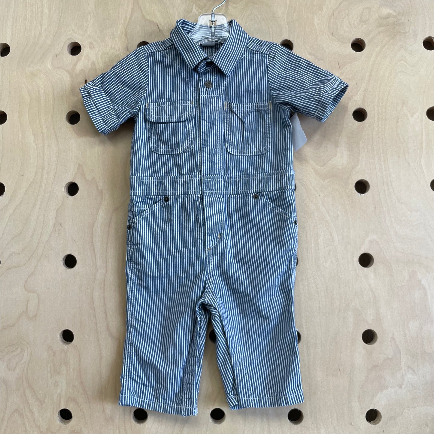 Railroad Stripe Coveralls