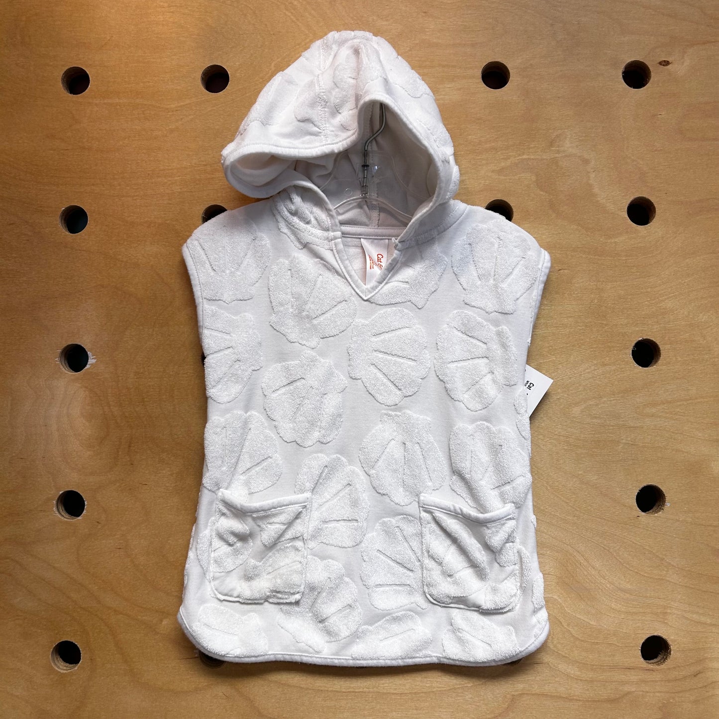 White Terry Shells Swim Cover Up