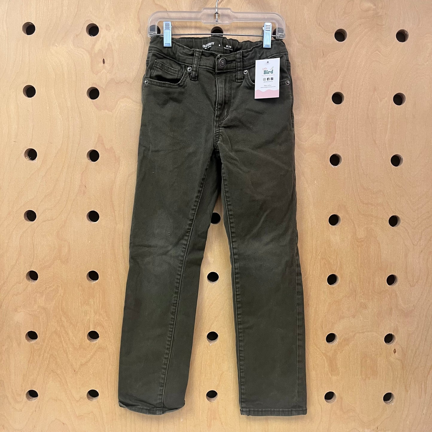 Green Slim Denim