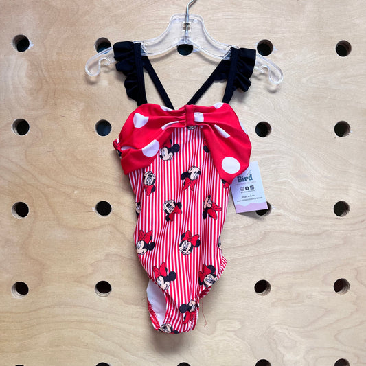 Red Striped Minnies Swimsuit