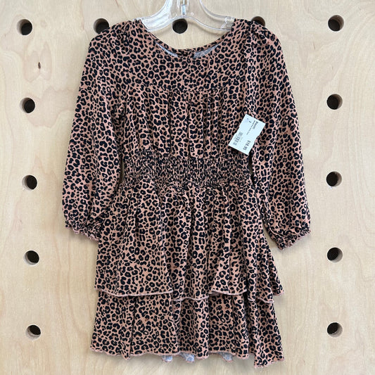 Animal Print Ruffle Dress