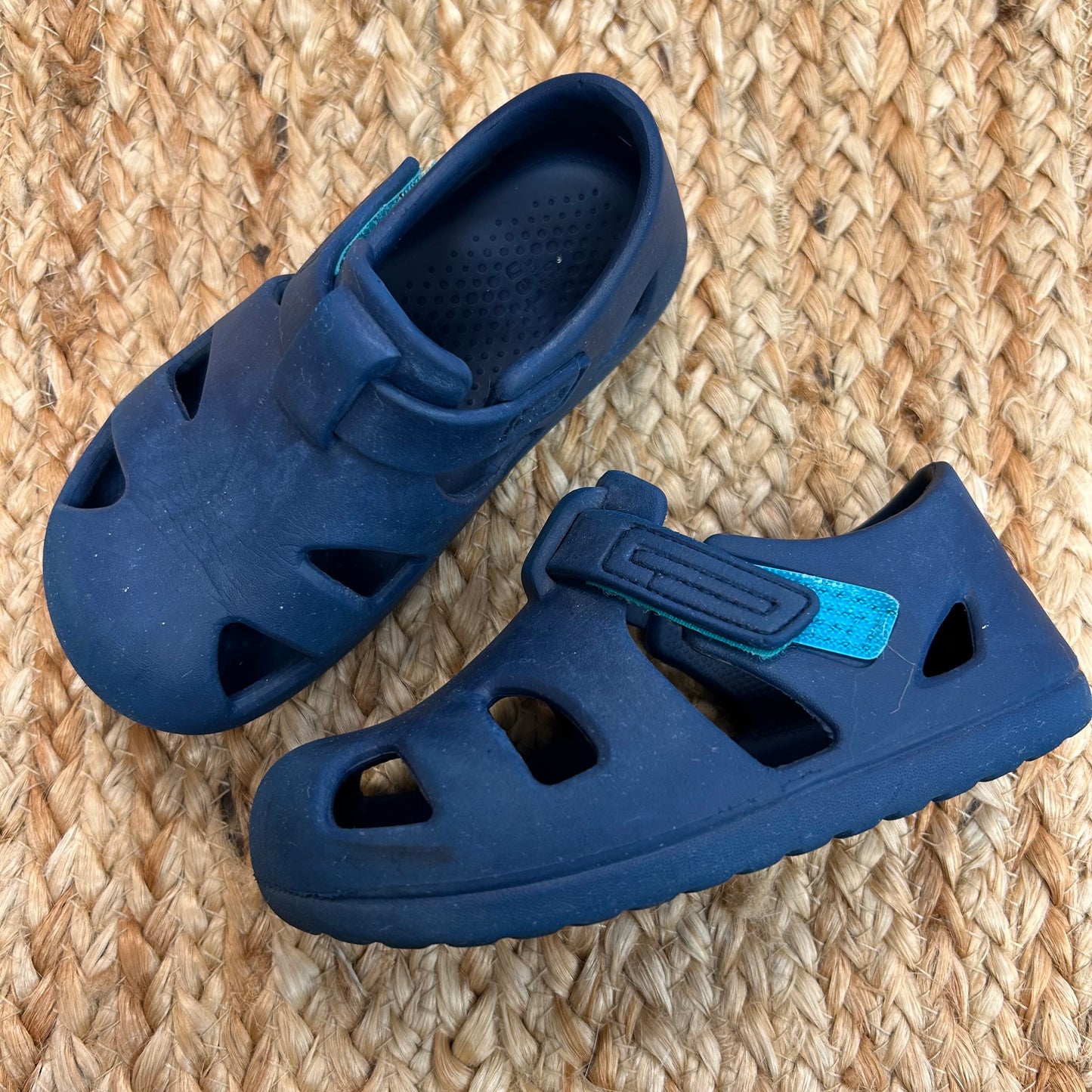 Blue Rubber Sandals