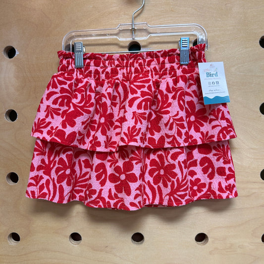 Pink/Red Tiered Skort