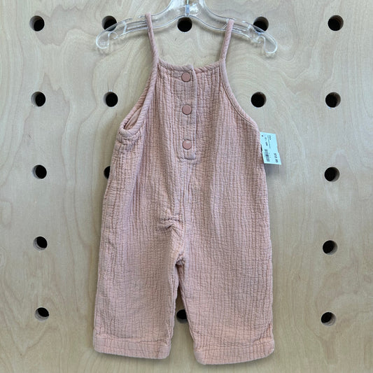 Peach Textured Romper