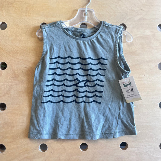 Green & Black Waves Tank