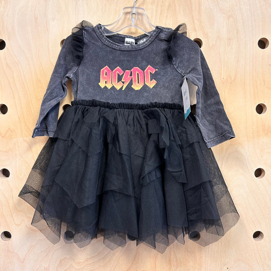 Black Tulle AC/DC Dress NEW!