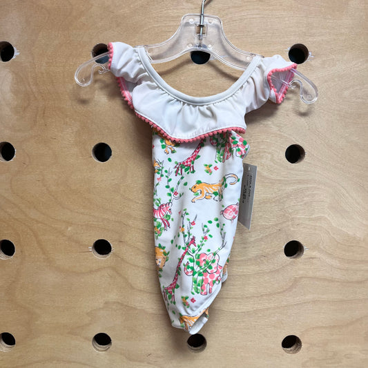 Coral Pom Safari Swimsuit