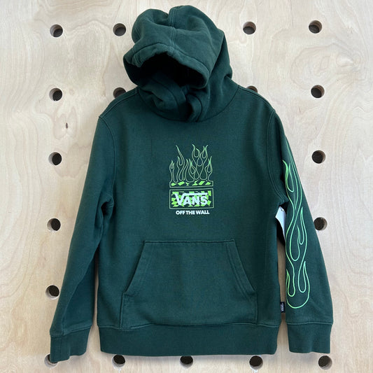 Green Flames Logo Hoodie