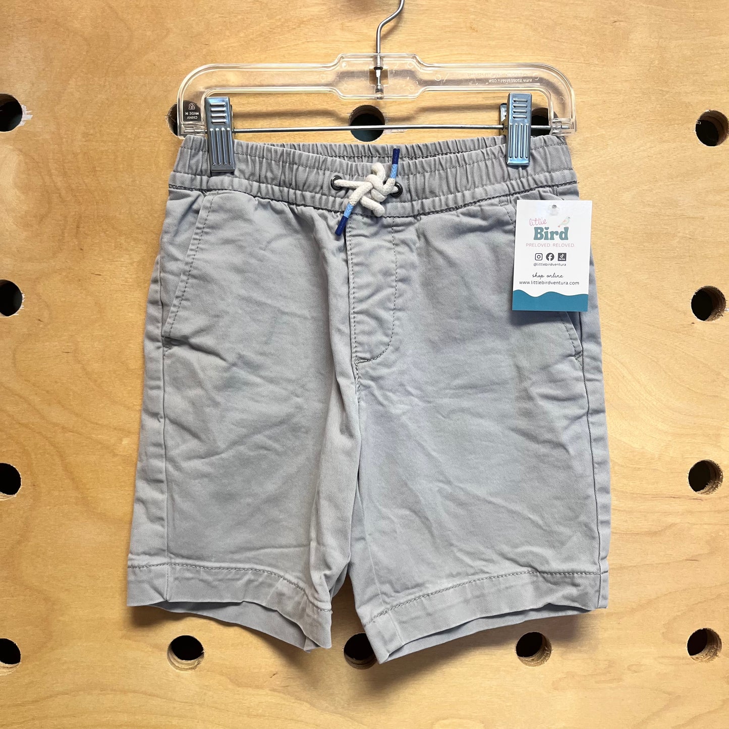Grey Drawstring Shorts