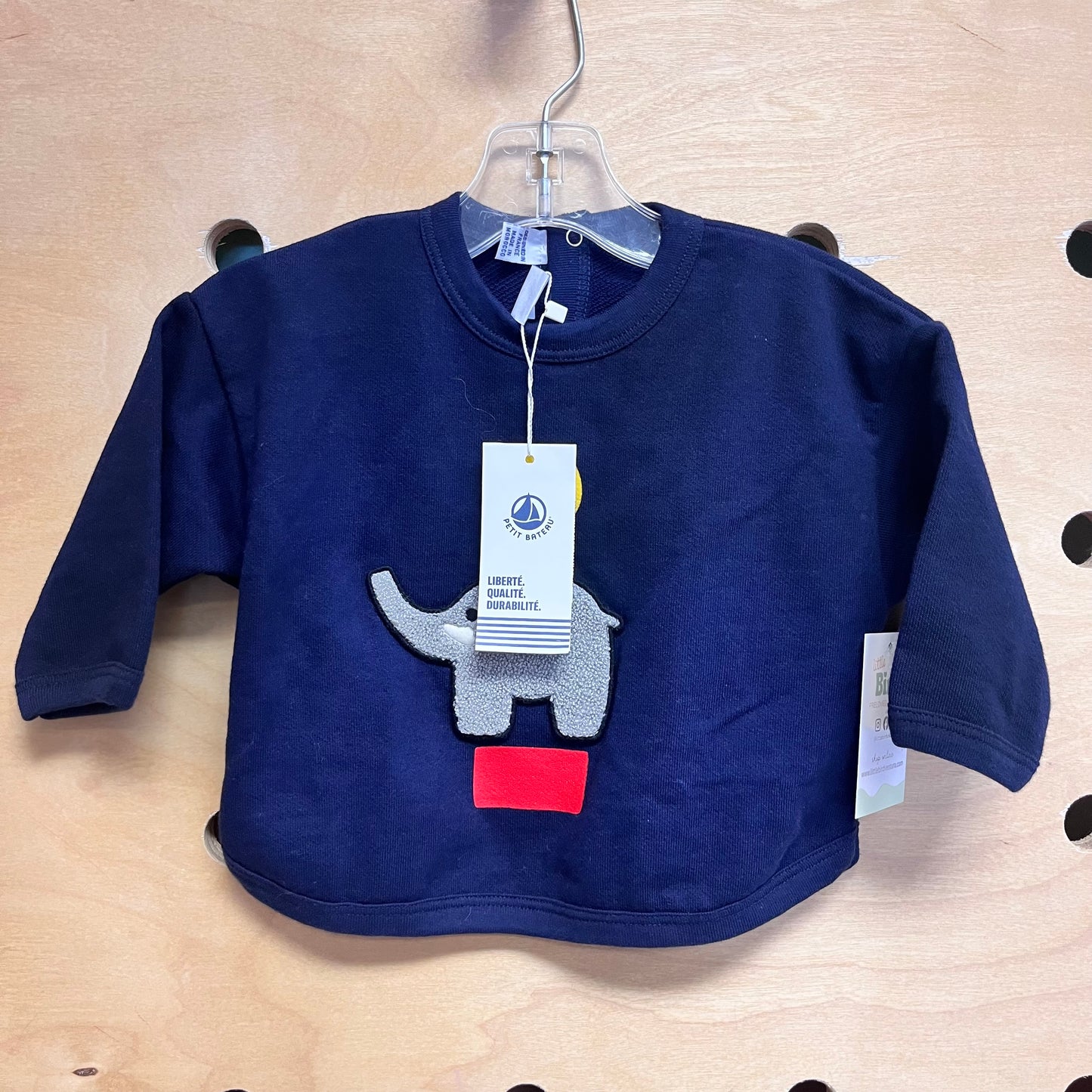 Navy Elephant Crewneck NEW!